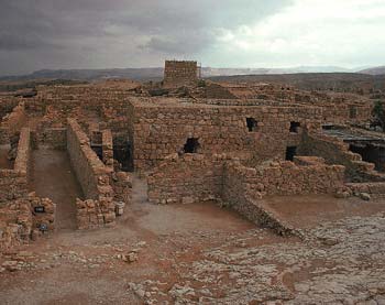 Раскопки в Масаде, вблизи Мертвого моря (Израиль)